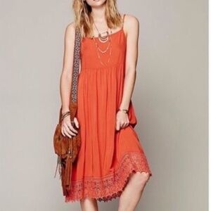 Free People Intimately, East Breezy Midi Slip Dress, Size S